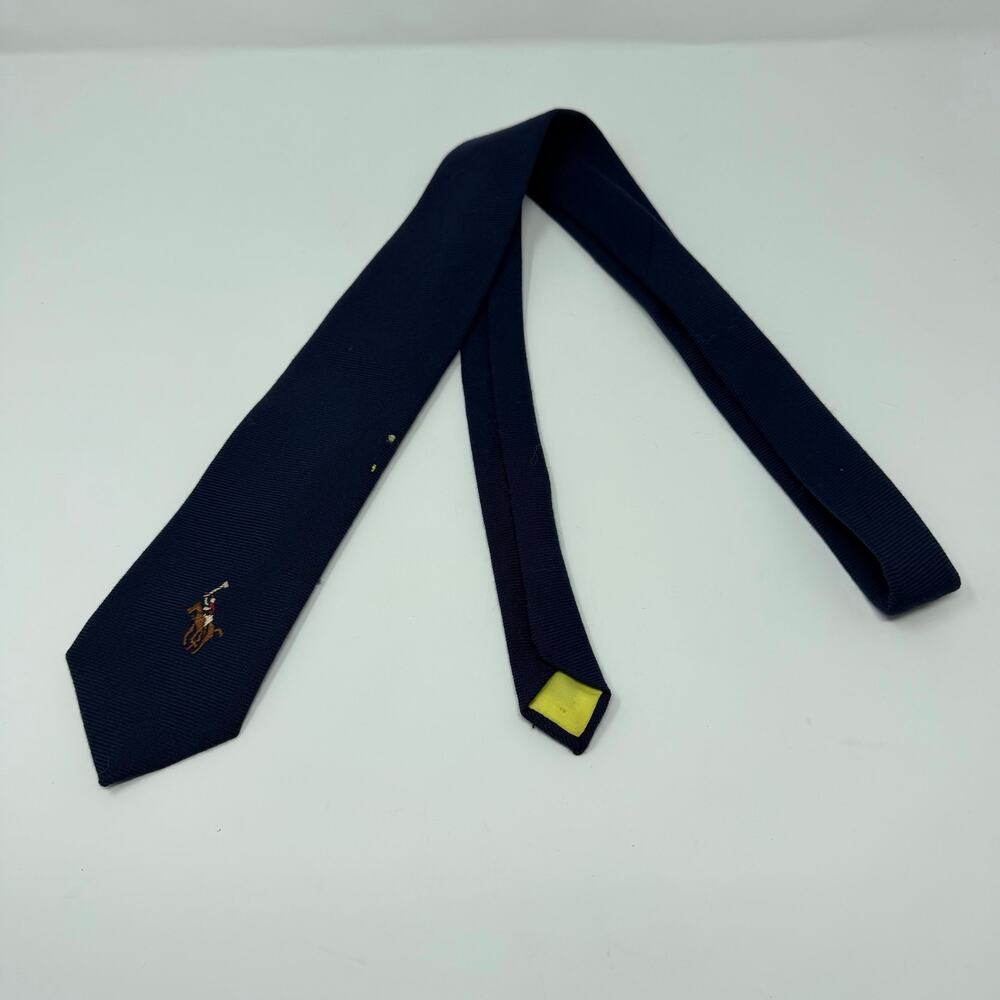 Polo Ralph Lauren Navy Equestrian Logo Tie